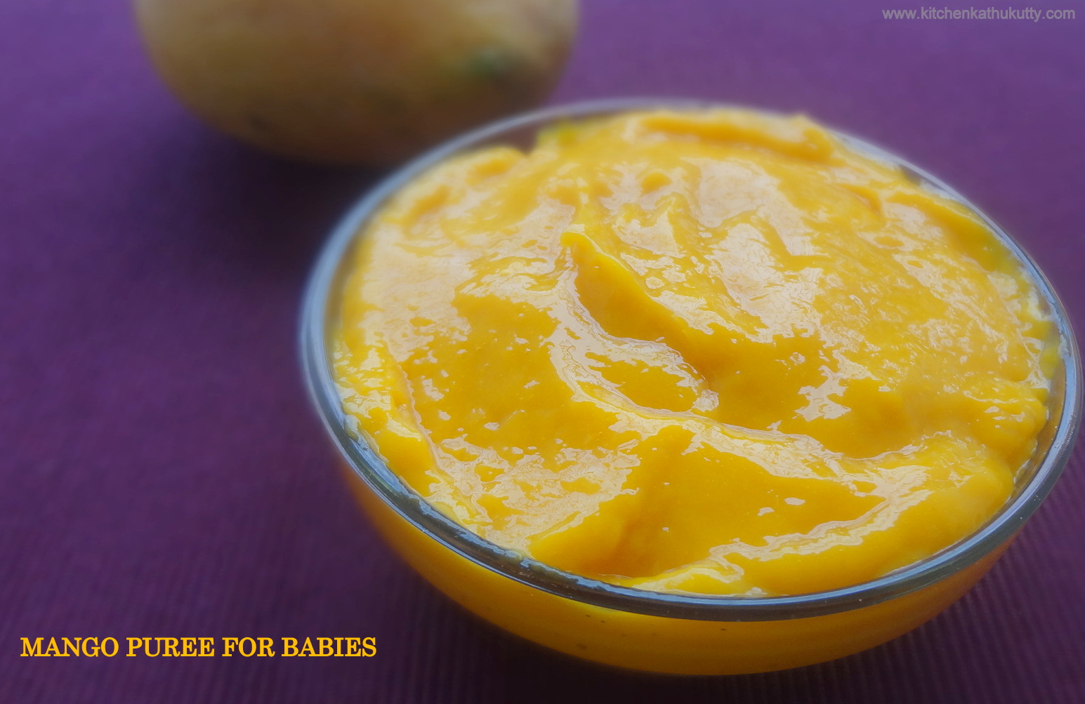 mango puree for babies