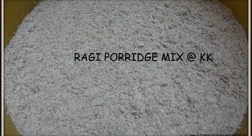 Home Made Ragi Porridge mix for babies