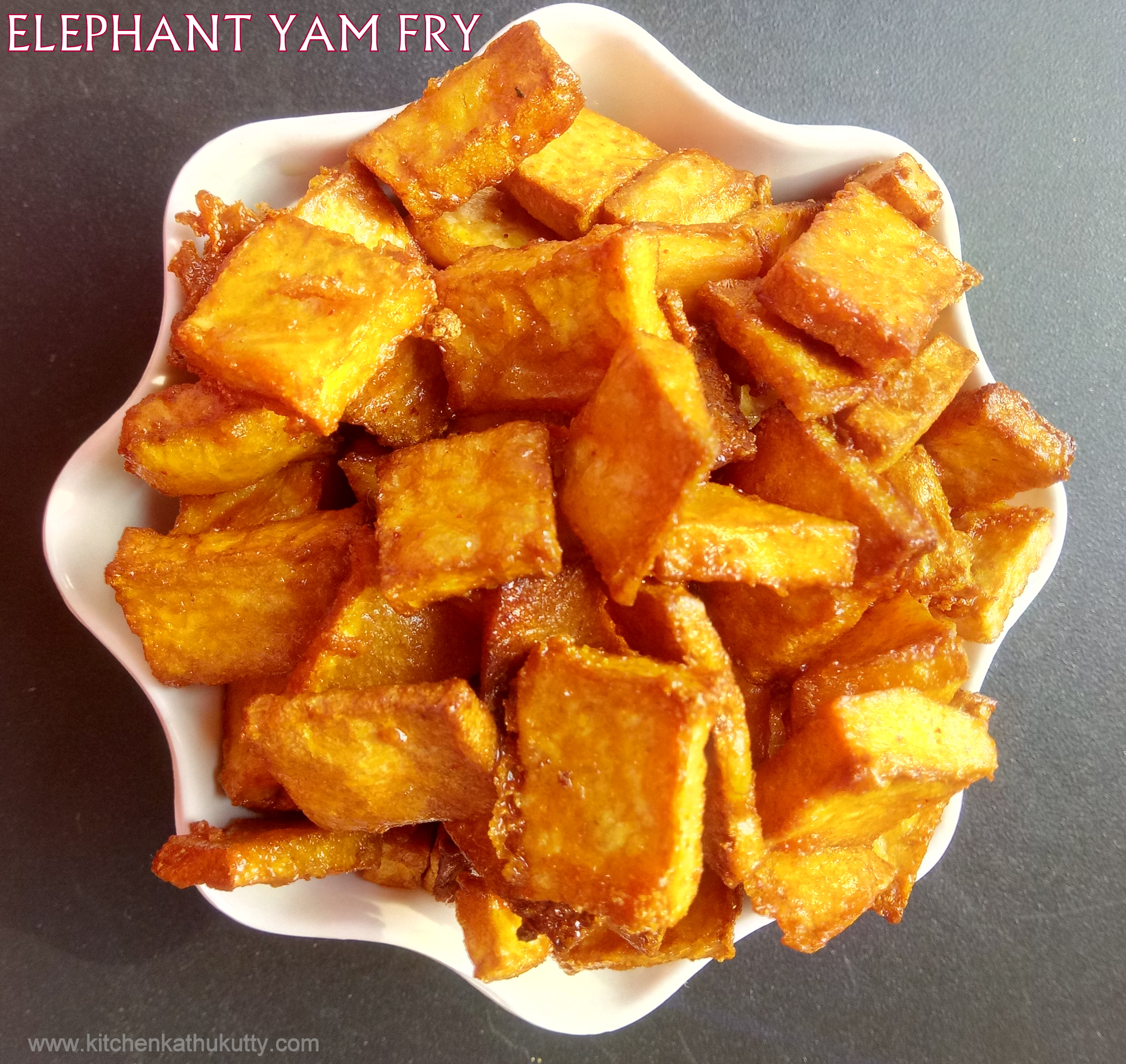 elephant yam(senai kilangu) fry