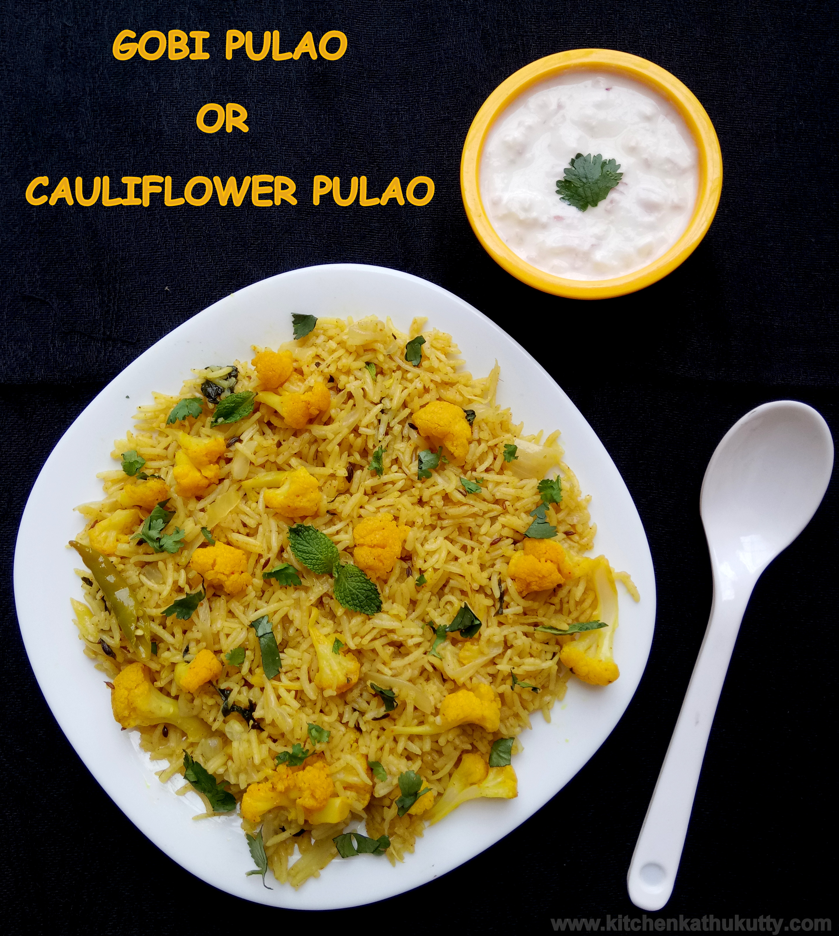 Cauliflower Pulao or Gobi Pulao