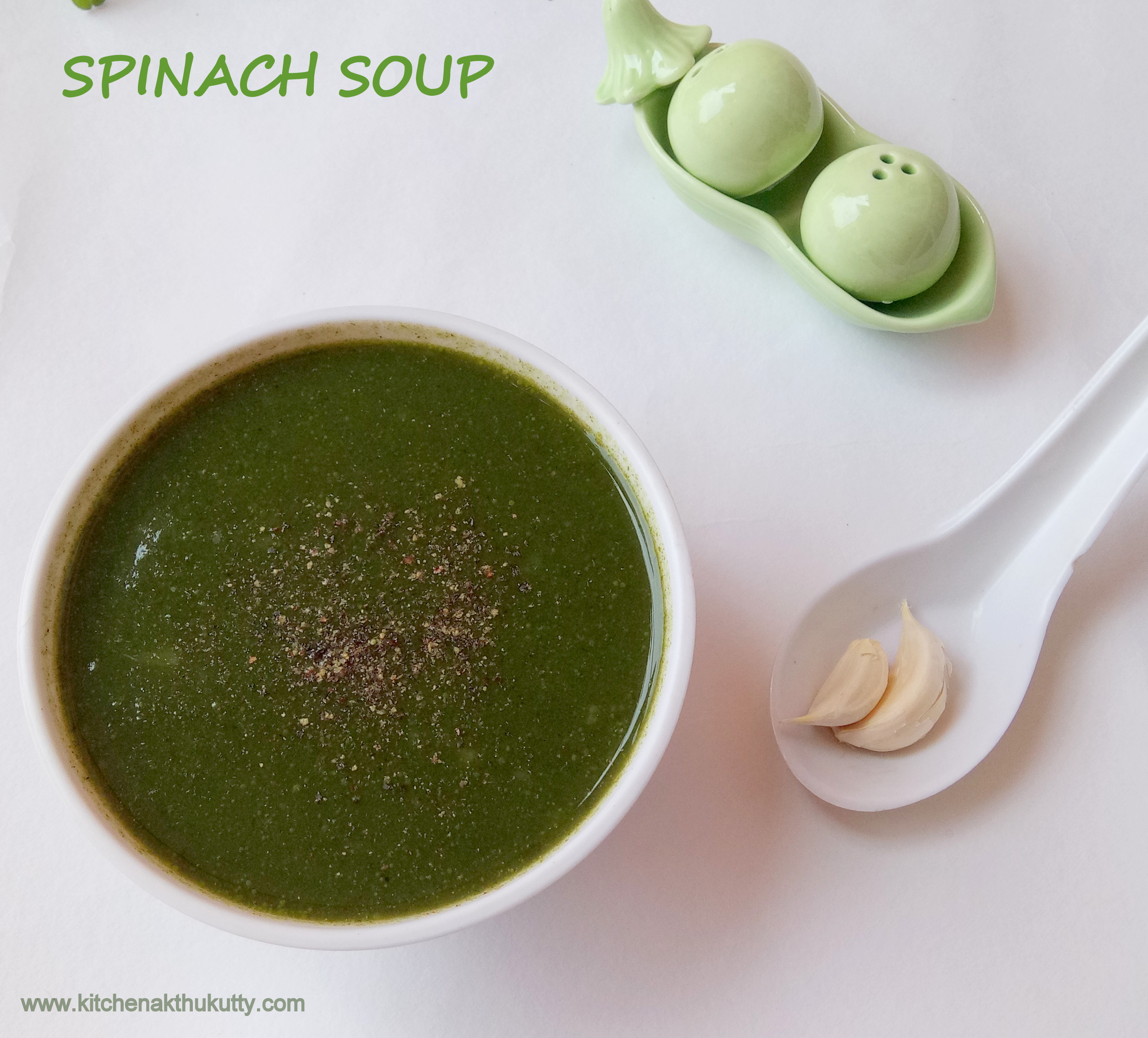 Spinach Soup For Babies,Toddlers and Kids