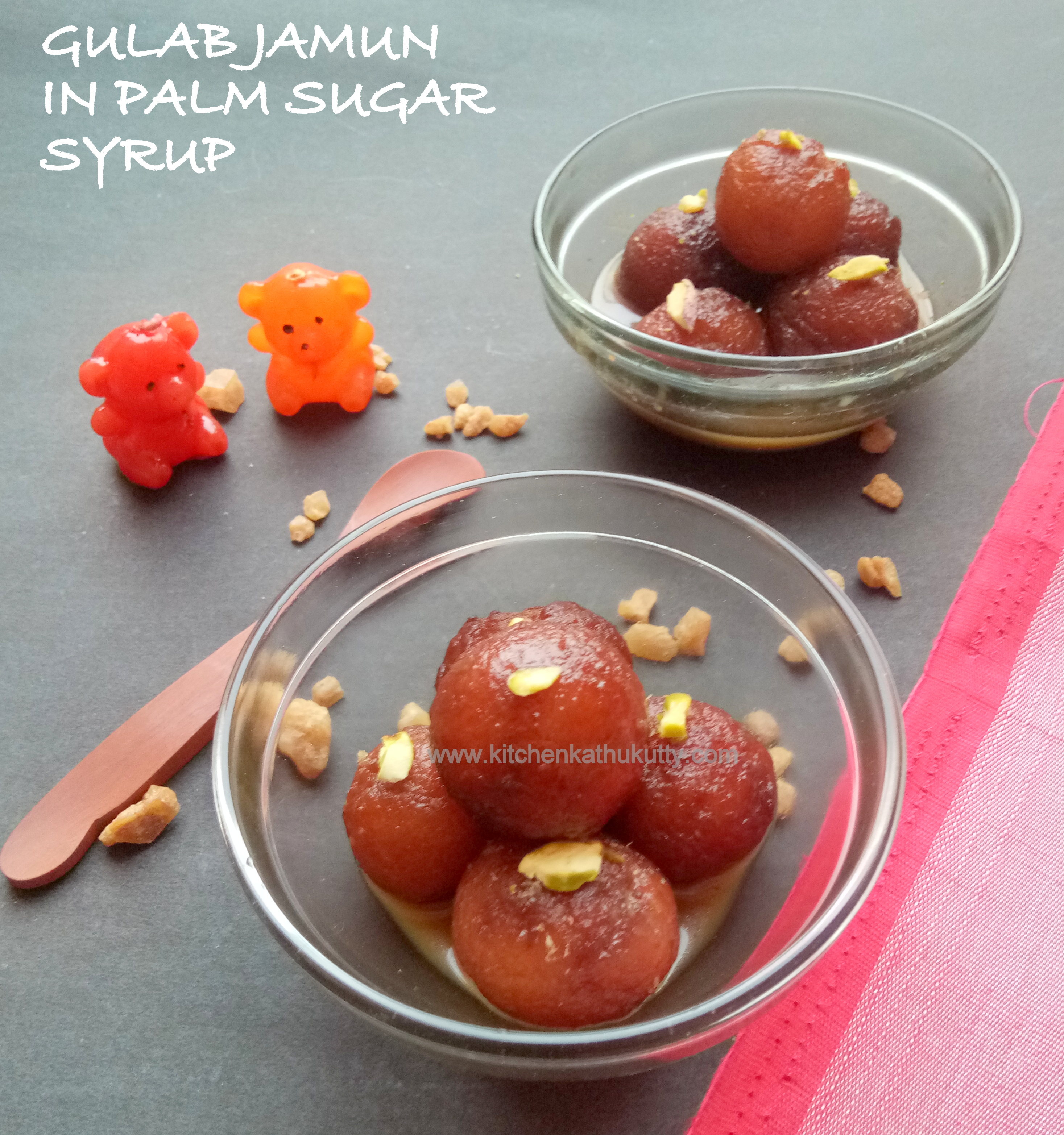 palm sugar syrup gulab jamun