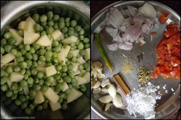 Potato Peas Kurma Recipe|Aloo Matar Kurma Recipe