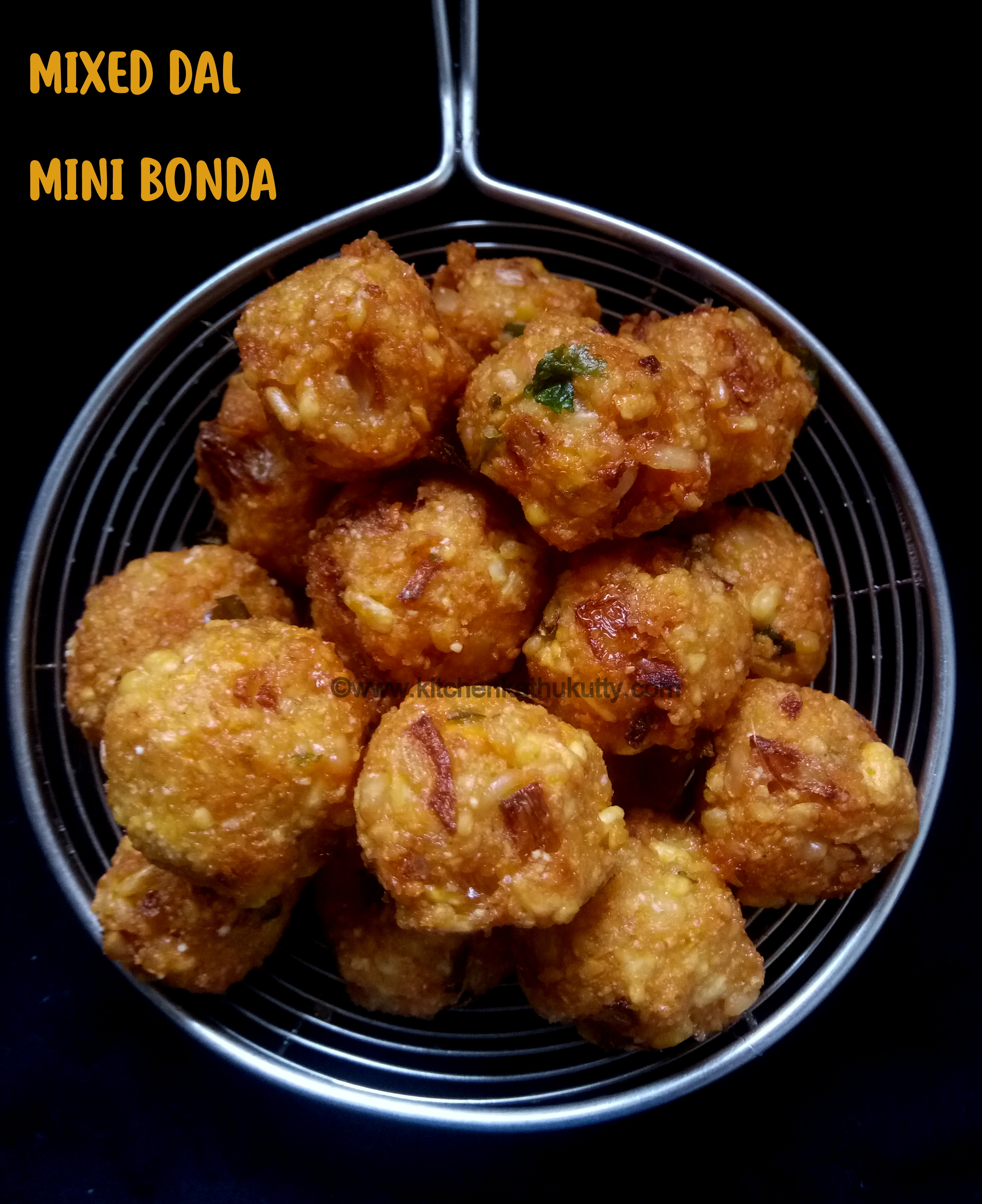 mixed dal mini bonda recipe