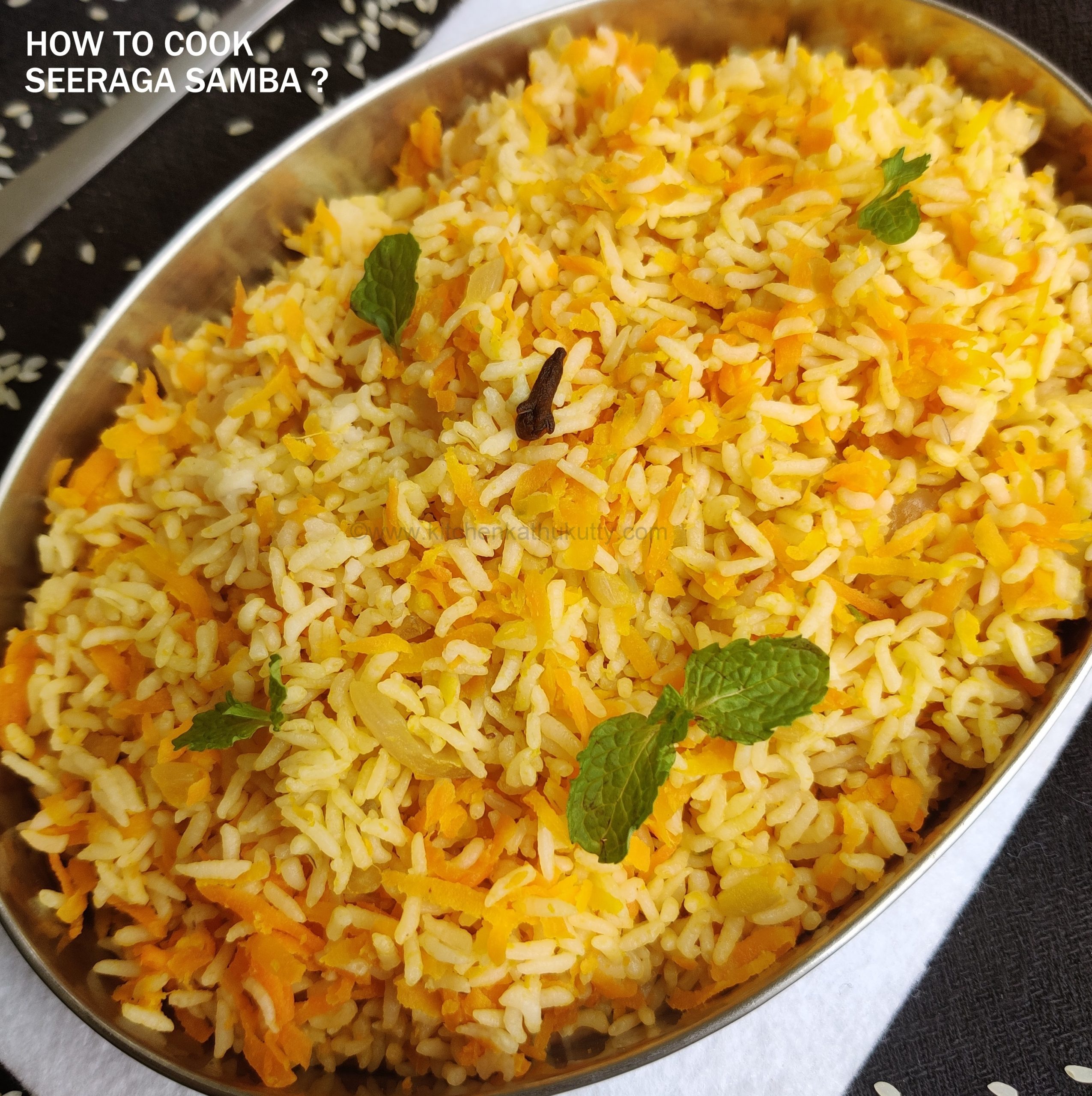 Seeraga Samba Carrot Pulav