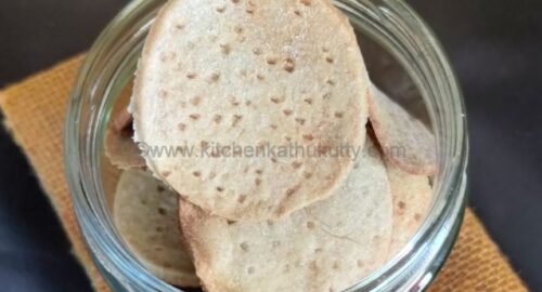 Baked Whole Wheat Papdi Recipe- For Chaats