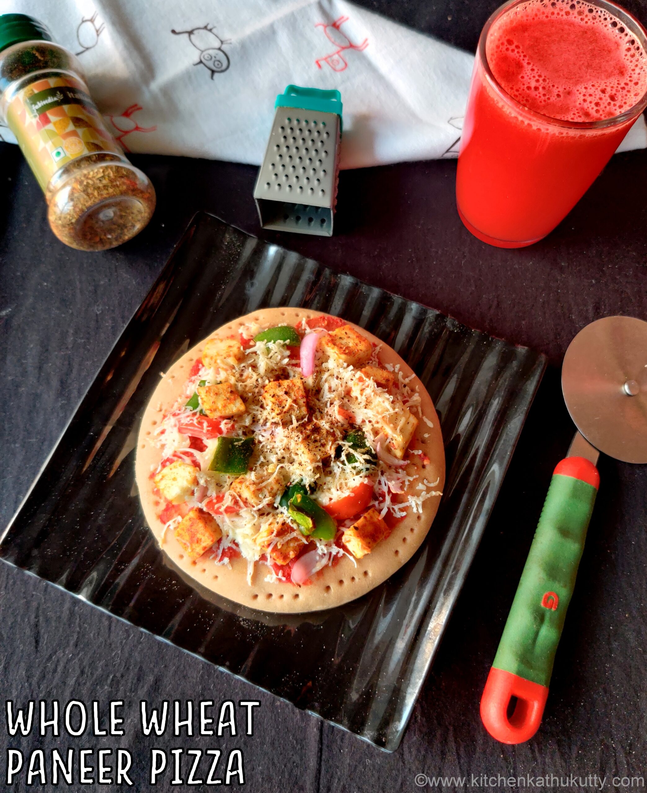 Paneer Pizza Recipe|Homemade Paneer Pizza