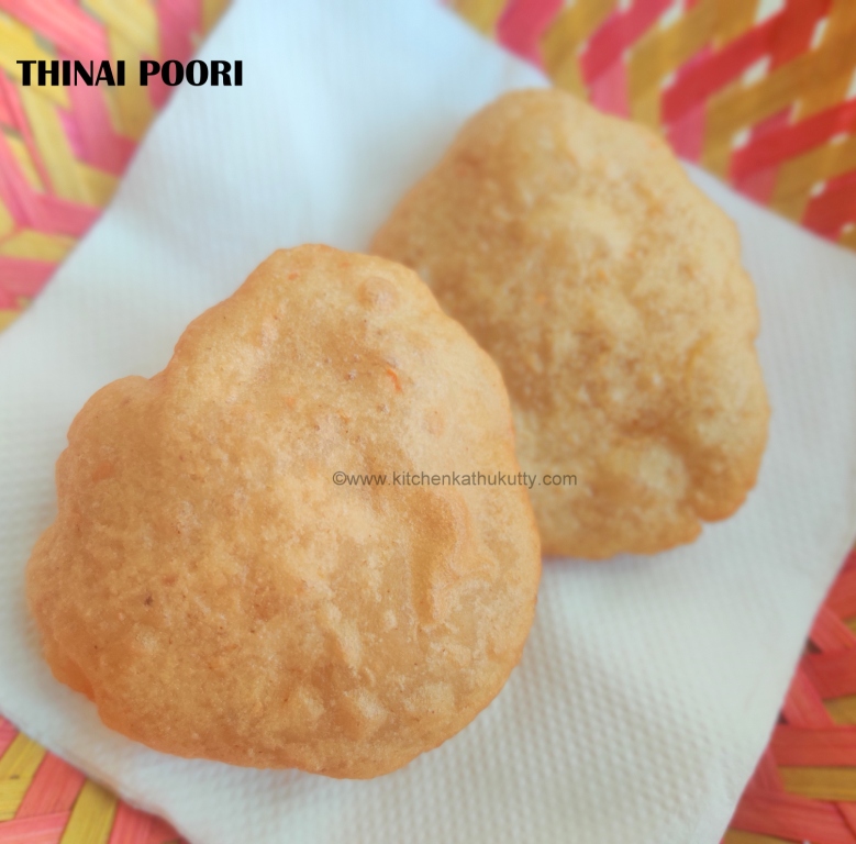 Thinai Poori Recipe